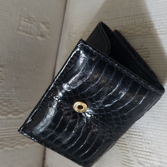 Vintage Amanda Smith Lizard Embossed Leather small wallet change purse - Picture 5 of 12